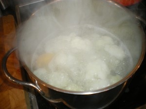 Creamed Spinach, cauliflower puree 026