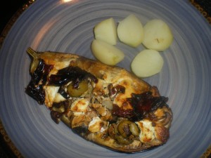 Aubergine and vegetables 024