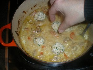 Brisket, chcicken casserole and dumplings 034