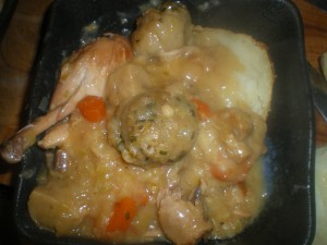 Brisket, chcicken casserole and dumplings 037