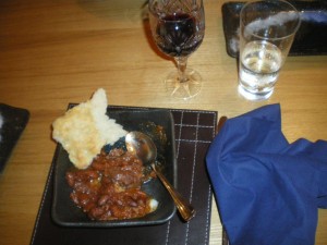Lamb shank, pumpkin soup, bread, mayo 004