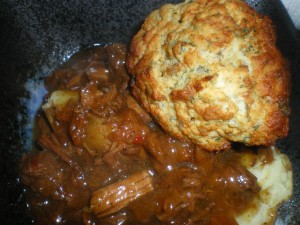 mashed celeriac, lamb and dumplings 030